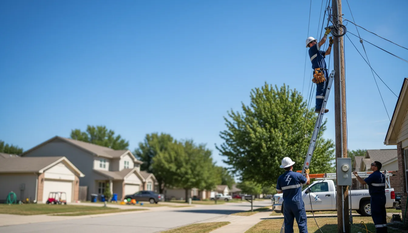 Residential electrician providing installation services in Gobles, MI
